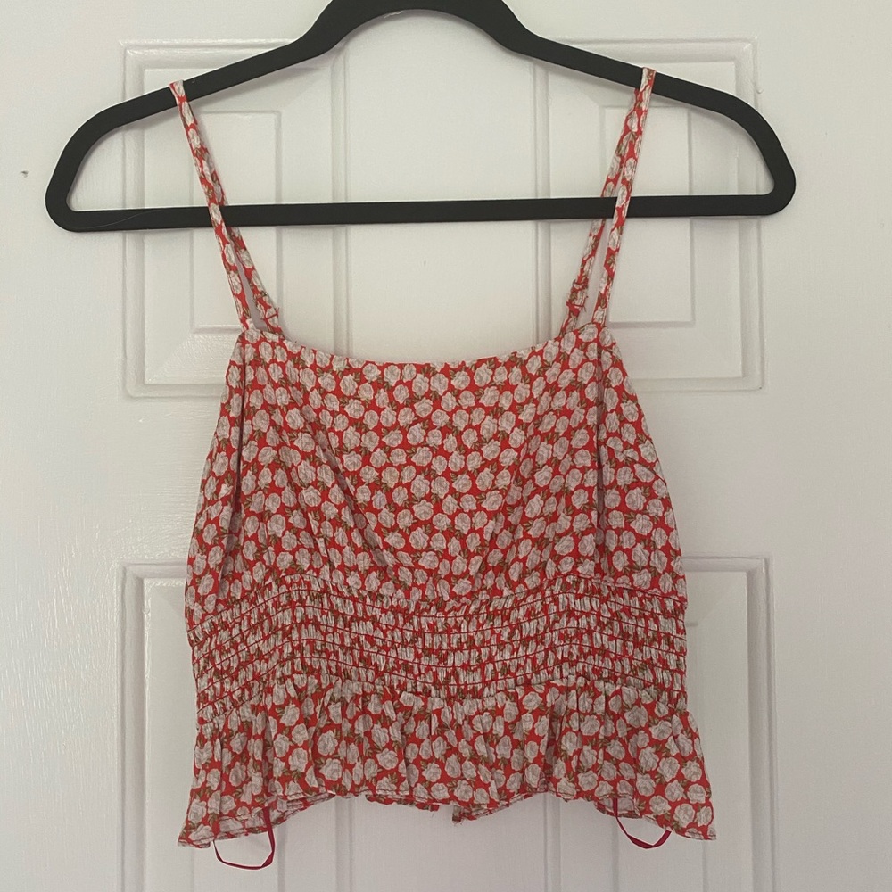 Skylar + Madison Floral Crop-Top, L